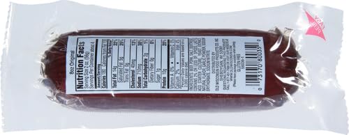 OLD WISCONSIN PREMIUM SUMMER SAUSAGE, 100% NATURAL MEAT, CHARCUTERIE, READY TO EAT, HIGH PROTEIN, LOW CARB, KETO, GLUTEN FREE, ORIGINAL FLAVOR, 8 OUNCE
