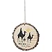 Wise Men Still Seek Him Three Kings Wood Tree Bark 4 inch Christmas Tree Ornament