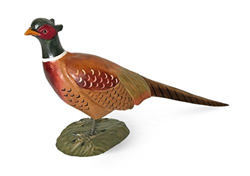 Atmosphere Leisure Pheasant Wood Carving Sculpture Rustic Cabin
