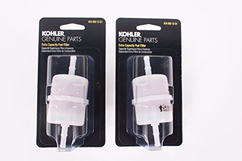 Kohler 2 Pack Genuine 24-050-13-S1 Fuel Filter 1/4" 15 Micron OEM
