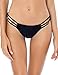 RELLECIGA Women's Triple Strappy Thong Bikini Bottoms