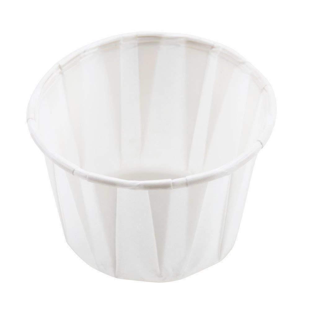 250 WAXED PAPER DISPOSABLE SAUCE DISHES/DIPPING POTS 28ML