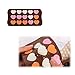 homEdge 15-Cavity Dimpled Heart Shape Chocolate Mold, Silicone Dimpled Valentine Heart Chocolate Gummy and Candy Mold