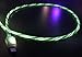 New Tech Junkies Candy Flow Moving EL Light-UP Flow led USB Data Charger Cable for iPhone X 8 7 6 5s (Green)
