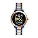 Fossil Q Women's Gen 3 Venture Two-Tone Stainless Steel Smartwatch, Color: Rose Gold-Tone, Blue (Model: FTW6002)