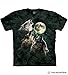 The Mountain Three Wolf Moon Adult T-Shirt, Dark Green, 2XL