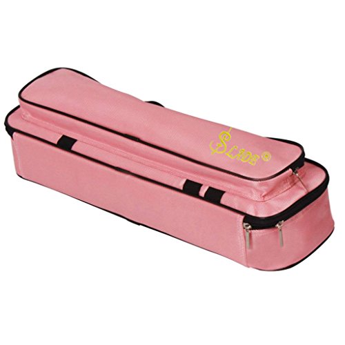 image for MonkeyJack Oxford Cloth Flute Case Cover - Carring Bag with Handle Str