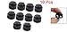 uxcell Plastic Spring Stop Double Holes Lanyard Cord Locks End 10PCS