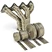 Yaetek Lava Rock Titanium Exhuast Header Intake Thermo Pipe Wrap 33 Feet 2 Inches Wide with 5 Free Stainless Zip Ties