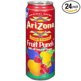 Amazon Com Arizona Fruit Punch 20 Ounces Pack Of 24 Fruit Juices Grocery Gourmet Food