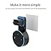 H.VIEW Echo Dot Wall Mount Holder Stand for 2nd Generation,Full Protection Shelf,A Space-Saving Solution for Your Smart Home Speakers, Hide Wires,Build-in Cable Management -Black