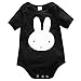 Baby Boys Girls Short Sleeve Cotton Elk/Rabbit Head Bodysuit