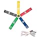 ZELUS Exercise Resistance Loop Bands - Set of 5 – Exercise Workout Bands for Daily Workout, Pilates, Yoga, Rehab & Physical Therapy with Carry Bag