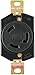 EATON L630R Recpt Single Lock 30A 250V, Black