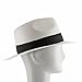 ULTRAFINO Trilby Straw Fedora Panama Hat