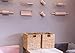 StorageWorks Wicker Baskets for Storage with Liners, Water Hyacinth Storage Baskets for Organizing, Handwoven Wicker Storage Cubes, Medium, 2 Pack