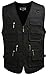 Mrignt Men's Oversize Pockets Travels Sports Photographers Vest(US 2XL (Asia 5XL),Black)