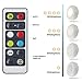 YLCVBUD 6 Pack RGB Under Cabinet LED Lighting fixtures Closet Lights Wireless LED Puck Lights 16 Colors 3 Modes with Remote Control Timer Function Battery Powered Dimmable(only White)