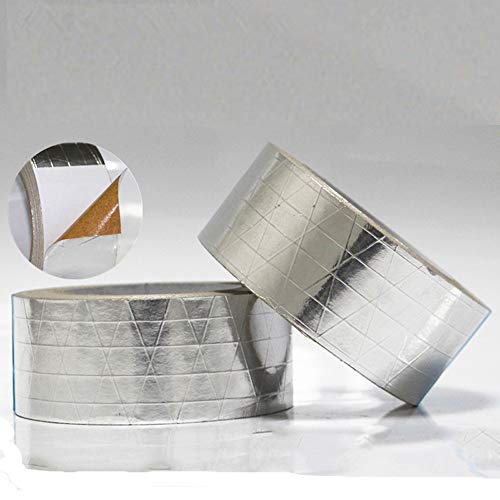 Westspark Fiber-Glass Reinforced Aluminum foil Tape, 2 inch 82ft Professional Grade Adhesive Silver Duct Tape Roll for Pipe Sealing, HVAC, Metal Repair, Patching Hot Cold Air Ducts, Heat Insulation - Thumbnail 3