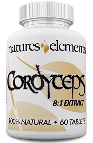 Cordyceps Sinensis Mushroom - Standardized 8:1 Extract - 7% Cordyceptic Acid - Immune Support - 1,000 mg Per Serving - 1 Month Supply