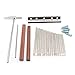 Timiy 17 Key Replacement Kit for DIY Kalimba Mbira Thumb Piano with Tune Hammer