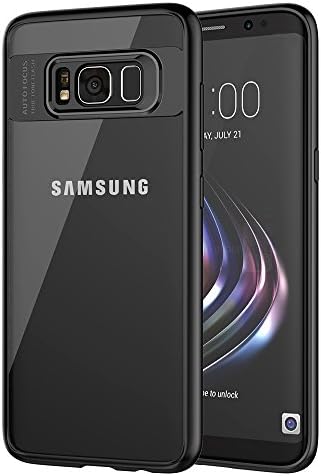 SUGIFT Galaxy S8 Plus Case, PC + TPU Slim Hybrid Ultra-Thin [ Perfect Fit ] Hard Protect Case Shock Absorption Back-Transparent Bumper for Samsung Galaxy S8 Plus (2017) [Black Edge]