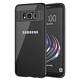 SUGIFT Galaxy S8 Plus Case, PC + TPU Slim Hybrid Ultra-Thin [ Perfect Fit ] Hard Protect Case Shock Absorption Back-Transparent Bumper for Samsung Galaxy S8 Plus (2017) [Black Edge]