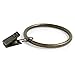 Ivilon Curtain Rings - Set of 14 Decorative Drapery Rings Curtain Clip Rings with Strong Clips 2