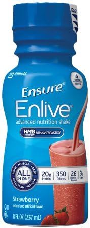 Ensure®Enlive Strawberry Oral Supplement, Pack of 6