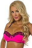 Velvet Kitten Alluring Bra for Women B24529 34B Pink/Black