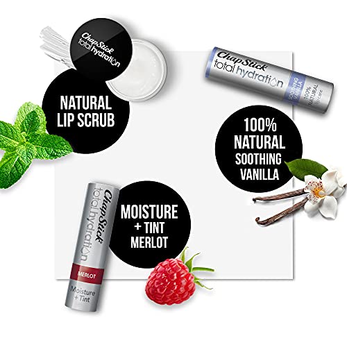 ChapStick Total Hydration Beauty Lip Kit, Lip Exfoliator and