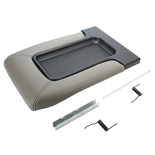 Vesul Grey Armrest Center Console Cover Replacement Lid Kit Fits on Chevy Chevrolet Silverado,Tahoe,Suburban Avalanche,GMC Sierra,Yukon XL,Cadillac Escalade Vehicles 1999-2007 - Thumbnail 5