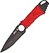 Master USA MU-1121RD Tactical Fixed Blade Neck Knife, Black Half-Serrated Blade, Red Cord-Wraped Handle, 6-3/4-Inch Overall