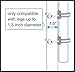 Machrus Upper Bounce Trampoline Safety Enclosure Set for 7.5 FT 10FT 12FT 13FT 14FT 15FT Frames - Includes Net, Poles & Hardware - Installs Outside Frame