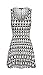 Sleeveless Shift Dress for Women – Casual Black and White Party or Work Dress (Large)