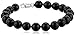 Amazon Collection Sterling Silver 8mm Black Onyx Bracelet, 7.5