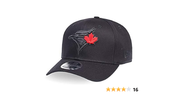 Toronto Blue Jays New Era Black On Black Red Leaf 950ss Stretch Snap Cap Adjustable Hat Baseball Caps Amazon Canada