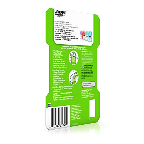image for Listerine Freshburst Pocketmist Fresh Breath Mist, Non-Aerosol Sugar-F