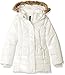 Nautica Girls' Heavy Weight Shine Jacket With Faux Fur Trim