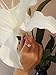 SPILOVE Serend 18k White Gold Plated 1.5ct Heart and Arrows Cut Cubic Zirconia Solitaire Wedding Engagement Rings, Size 7