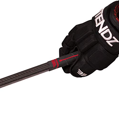 Buttendz Future Replacement Hockey Grip - Step Down Knob with Twirl (Black w/Fire Drip) - Thumbnail 6