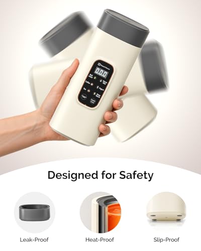 Maestri House Travel Kettle 550ml,Smart Kettle with 6 Temperature Settings | 400W Fast Boil Portable Kettle, 304 Stainless Steel, Leak-Proof Electric Kettle for Travel, Hotel, Office, Tea and Coffee