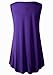 LARACE Women Solid Sleeveless Tunic For Leggings Swing Flare Tank Tops (3X, Deep Purple)
