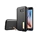 Spigen Capsule Solid Galaxy S6 Case with Durable Flex and Kickstand Feature for Galaxy S6 2015 - Black