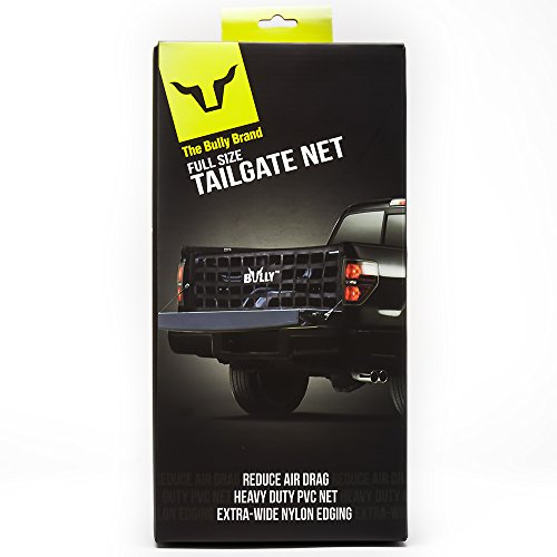 Bully TR-03WK Heavy Duty Cargo Tailgate Net for Full Size Pickup Truck Cab Truck Bed - Black Pack of 1