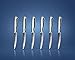 Steak Knives Set of 6 Stainless Steel Full Edge Serrated Steak Knives Dishwasher Safe