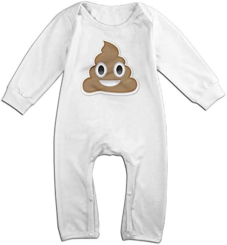 Dadada Newborn Cute Poop Smiley Face Long Sleeve Jumpsuit Outfits 6 M