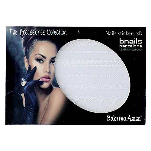 Sabrina Azzi Sabrina Bnails Deco Stickers 2 White Lace (111), Standard, Single