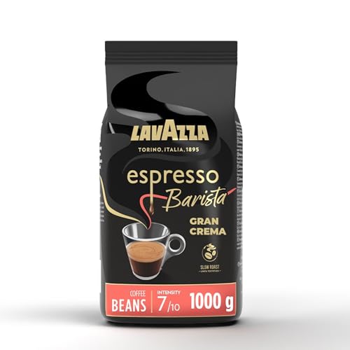 Lavazza, Espresso Barista Gran Crema, Drum Roasted Coffee Beans 1 kg
