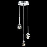 Sedelan Cluster Crystal Pendant Lighting, Dimmable